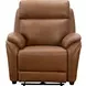 Corry Simon Saddle Leather Power Recliner with Power Lumbar and USB Charging