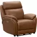 Corry Simon Saddle Leather Power Recliner with Power Lumbar and USB Charging