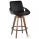 Cosmo Black Counter Stool