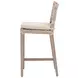 Costa Beige Performance Fabric Outdoor Counter Height Stool