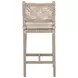 Costa Beige Performance Fabric Outdoor Counter Height Stool