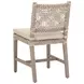 Costa Beige Performance Fabric Outdoor Dining Chair Set of 2