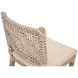 Costa Beige Performance Fabric Outdoor Dining Chair Set of 2