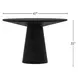 Cove Vintage Black 47" Round Dining Table