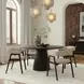 Cove Vintage Black 47" Round Dining Table