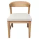 Cove White Upholstered Wood Back Side Chair Set of 2