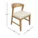 Cove White Upholstered Wood Back Side Chair Set of 2
