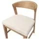 Cove White Upholstered Wood Back Side Chair Set of 2