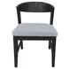 Cove Gray Upholstered Wood Back Side Chair Set of 2