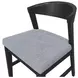 Cove Gray Upholstered Wood Back Side Chair Set of 2