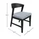 Cove Gray Upholstered Wood Back Side Chair Set of 2