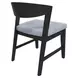 Cove Gray Upholstered Wood Back Side Chair Set of 2