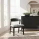 Cove Gray Upholstered Wood Back Side Chair Set of 2