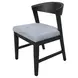 Cove Gray Upholstered Wood Back Side Chair Set of 2