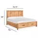 Laramie Honey Wheat California King Storage Panel Bed