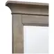 Paxton Place Dovetail Gray 7 Drawer Dresser with Rectangular Mirror