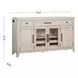 Carlson Washed Linen 4 Door Sideboard