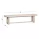 Carlson Washed Linen Backless Dining Bench