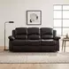 Cranley Black 83" Double Reclining Sofa