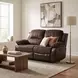 Cranley Dark Brown 63" Double Reclining Loveseat