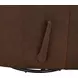 Crews Ashford Walnut Leather Swivel Glider Recliner with Nailhead Trim