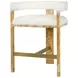 Cruise Brown and White Performance Fabric Counter Height Stool