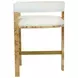 Cruise Brown and White Performance Fabric Counter Height Stool