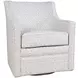 Barrett Beige Upholstered Swivel Accent Armchair