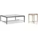 Logan Glass And Oil Rubbed Bronze Square Occasional Table Set