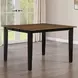 Joplin Black and Brown 54" Extendable Square Counter Height Dining Table
