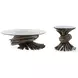 Knot Clear Glass And Grey Occasional Table Set