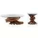 Knot Clear Glass And Natural Occasional Table Set