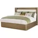 Cruz Natural Upholstered Triza King Platform Bed