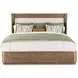Cruz Natural Upholstered Triza King Platform Bed