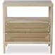 Palmetto Beige and Brown 2 Drawer Nightstand
