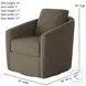 Daisey Mushroom Swivel Glider Manual Recliner
