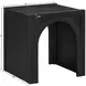 Fitzgerald Black Square End Table