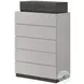 Cube High Gloss Light And Dark Zebra Gray Chest