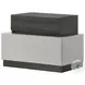 Cube High Gloss Light And Dark Zebra Gray Nightstand