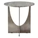 Curated Black and Gold Round Granite Top Nouveau Occasional Table Set