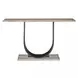 Curated Black and Gold Round Granite Top Nouveau Occasional Table Set
