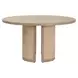 Curve Light Honey 54" Round Dining Table