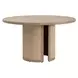 Curve Light Honey 54" Round Dining Table
