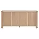 Curve Light Honey 4 Door Media Sideboard