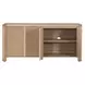 Curve Light Honey 4 Door Media Sideboard
