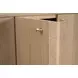 Curve Light Honey 4 Door Media Sideboard