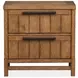 Conway Honey Wheat 2 Drawer Nightstand with USB Charging