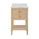 Cutler Cerused Oak Carrera Marble Top 24" Bath Vanity