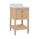 Cutler Cerused Oak Carrera Marble Top 24" Bath Vanity