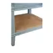 Cutler Matte Light Blue Lacquer Carrera Marble Top 24" Bath Vanity